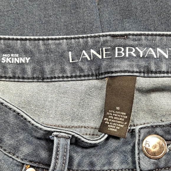 Gently Worn! LANE BRYANT Mid Rise Skinny 16 - Picture 6 of 6